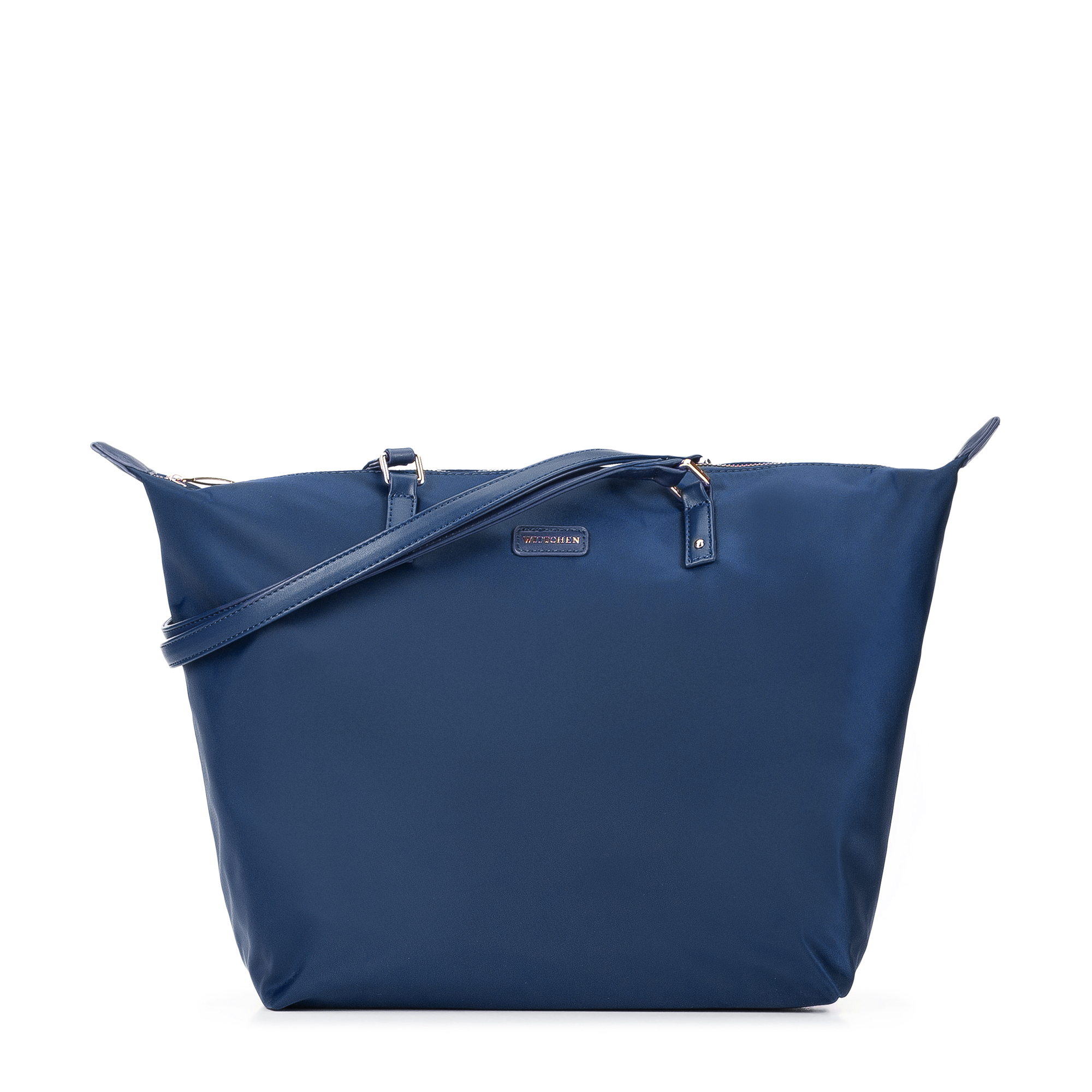 Torebka shopperka z nylonu duża granatowa
