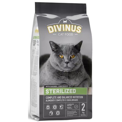 Karma dla kota DIVINUS Cat Sterilized Kurczak 2 kg