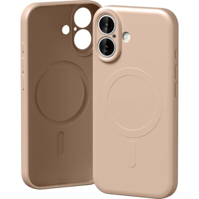 Etui MERCURY Semi-Silicone MagSafe do Apple iPhone 17 Różowo-piaskowy