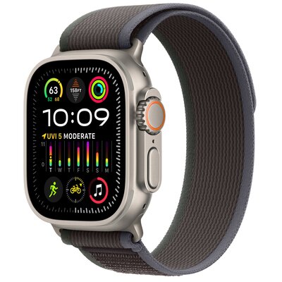Apple Watch Ultra 2 GPS + Cellular 49mm koperta tytanowa + opaska Trail rozmiar S/M (niebieski/czarny)