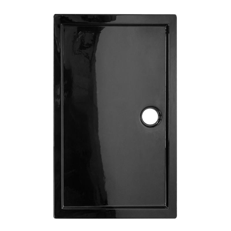 BRODZIK PRYSZNICOWY PROSTOKĄTNY SLIM ST03B CZARNY 110x80 CM