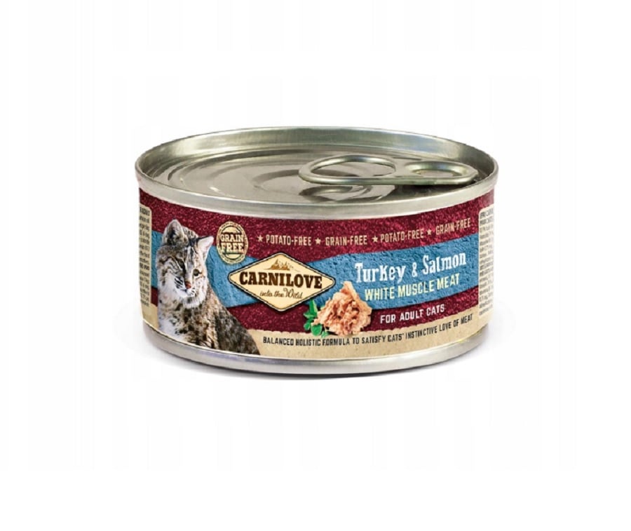 CARNILOVE Cat turkey salmon Karma z indykiem i łososiem dla kota 100 g