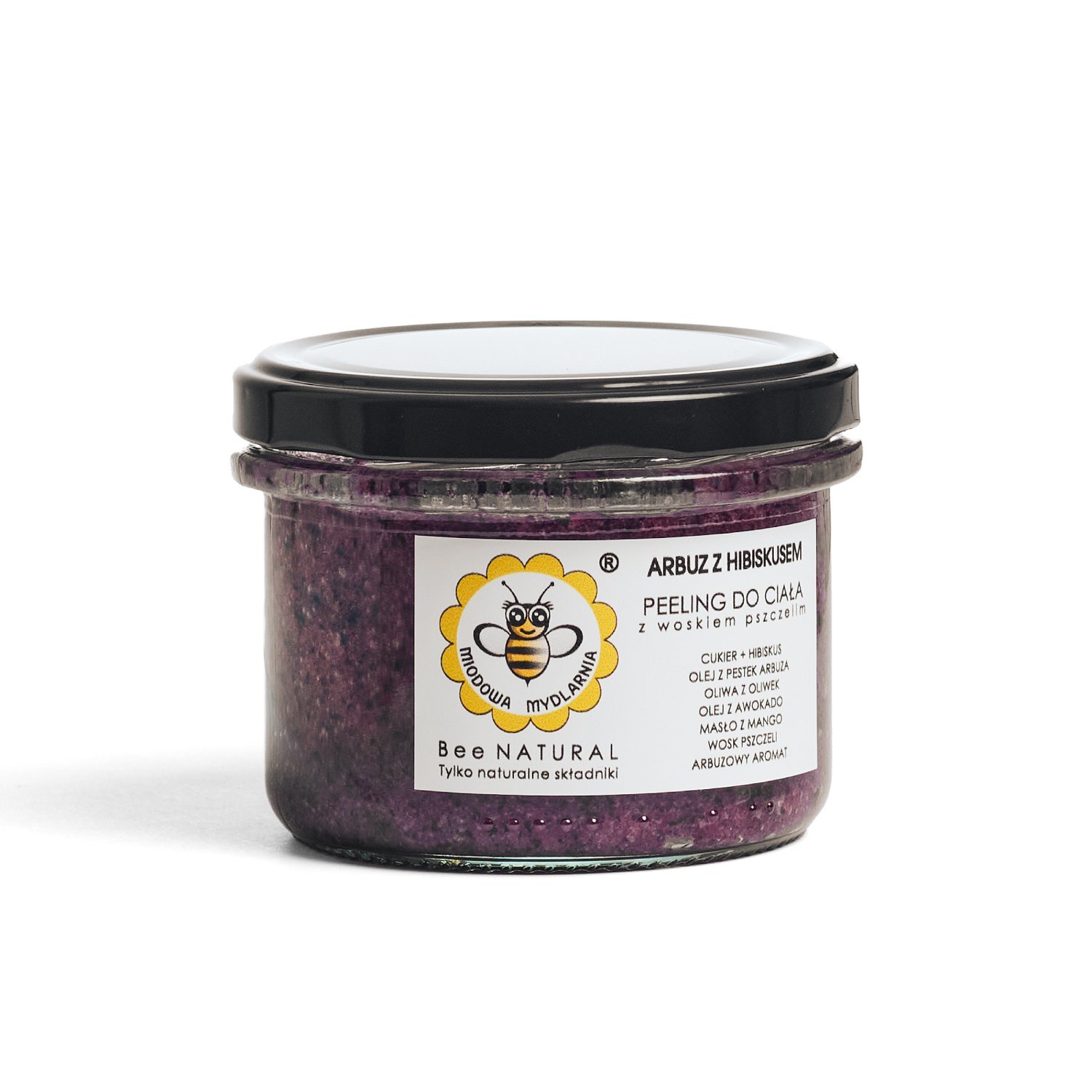 Miodowa Mydlarnia peeling do ciała arbuz z hibiskusem, 200 g