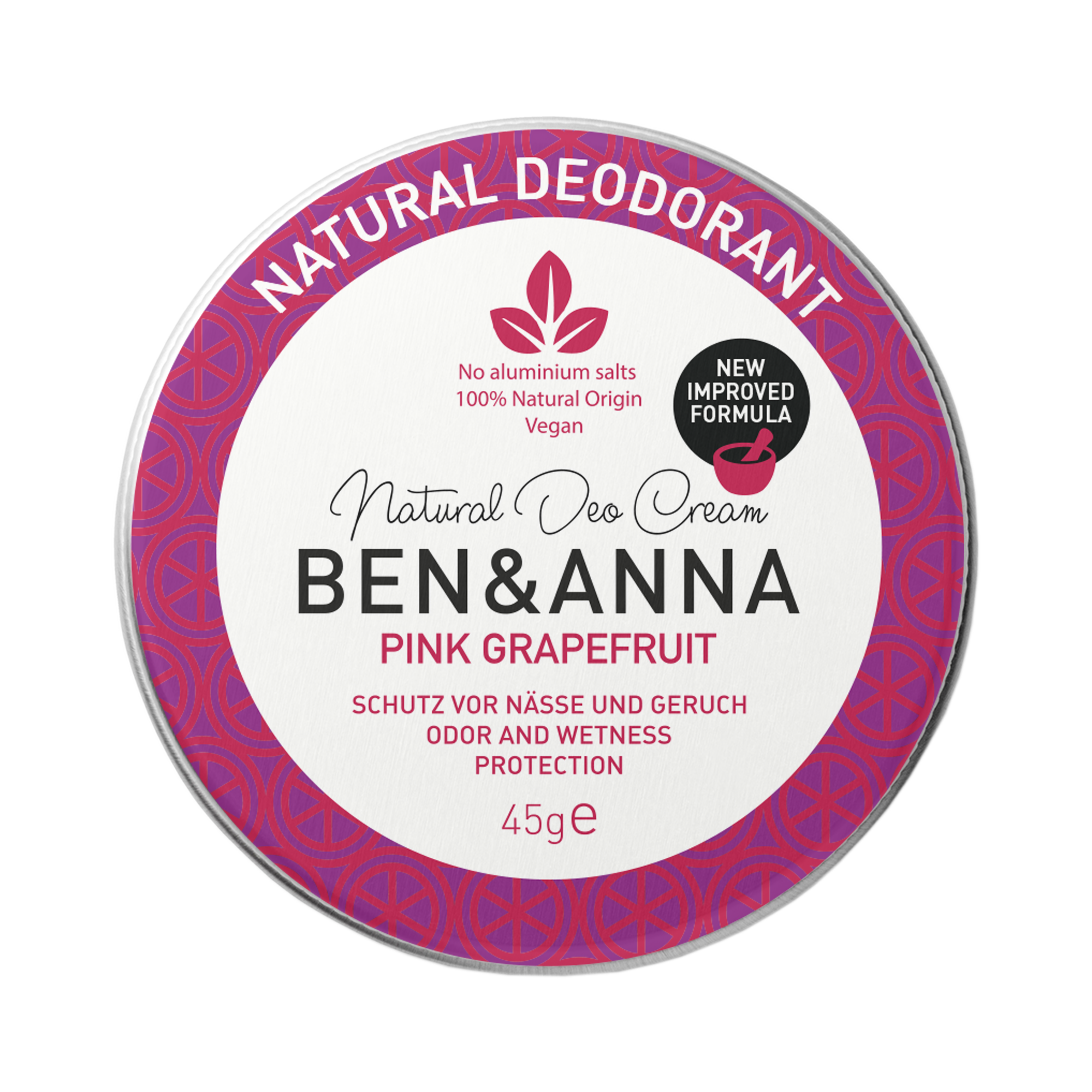 Ben&Anna Pink Grapefruit dezodorant w kremie, 45 g