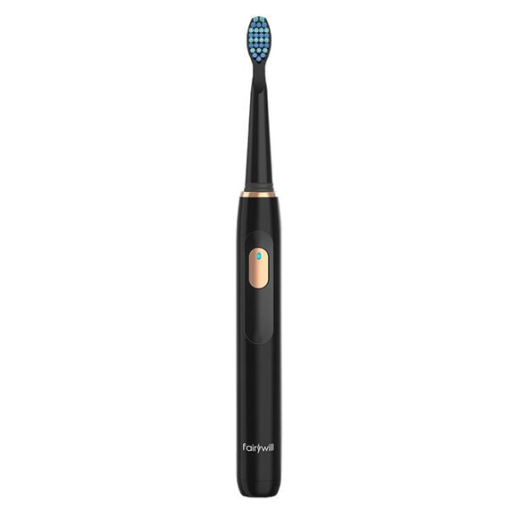 FairyWill FW-551 Black zestaw: szczoteczka soniczna do mycia zębow.+ końcówka do szczoteczki sonicznej,