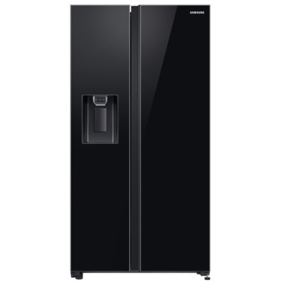Lodówka SAMSUNG RS65R54422C Side by Side No frost 178cm Czarna Podajnik wody Kostkarka