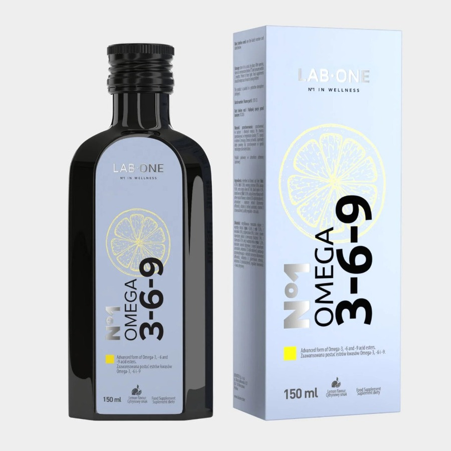 LAB ONE Omega 3-6-9 suplement diety, 150 ml