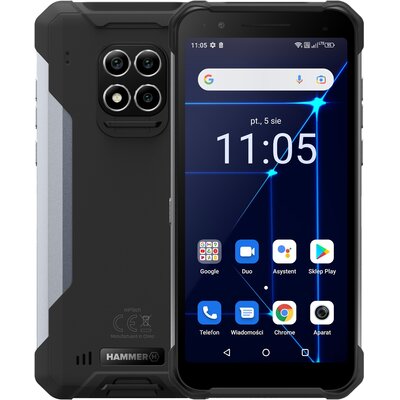 Smartfon HAMMER Construction 6/128GB 6" Czarny