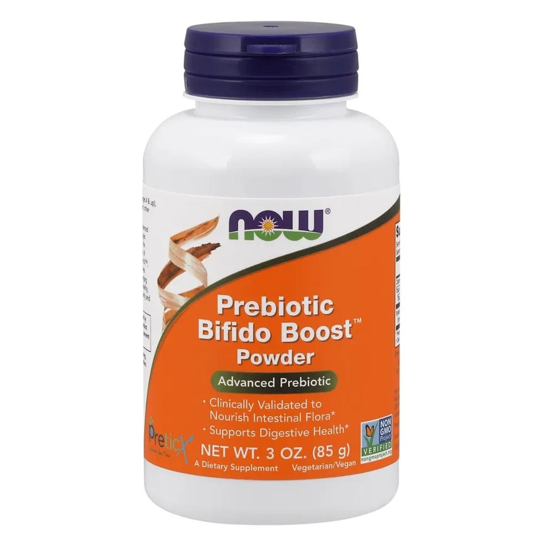 Now Foods Prebiotic Bifido Boost prebiotyk, 85 g