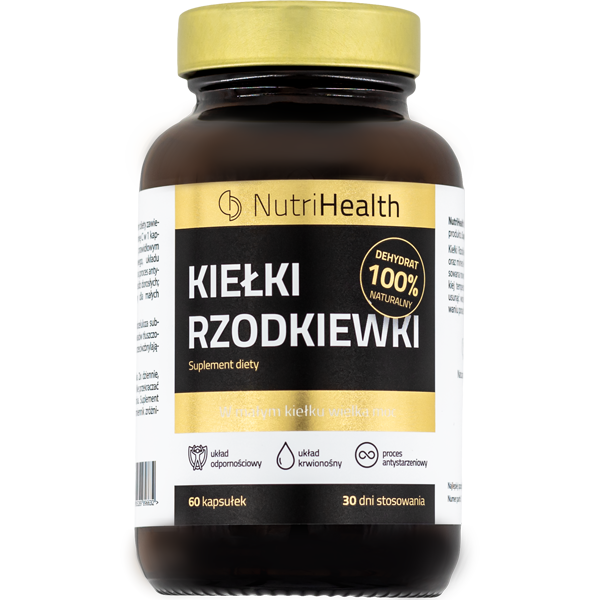 NutriHealth Kielki Rzodkiewki suplement diety, 60 kaps./1 opak.