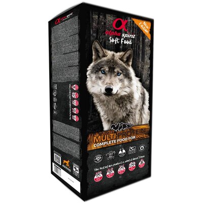 Karma dla psa półwilgotna ALPHA SPIRIT Multiprotein (45 x 200 g)