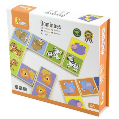 Gra logiczna VIGA Learn From Fun Domino Safari 51307