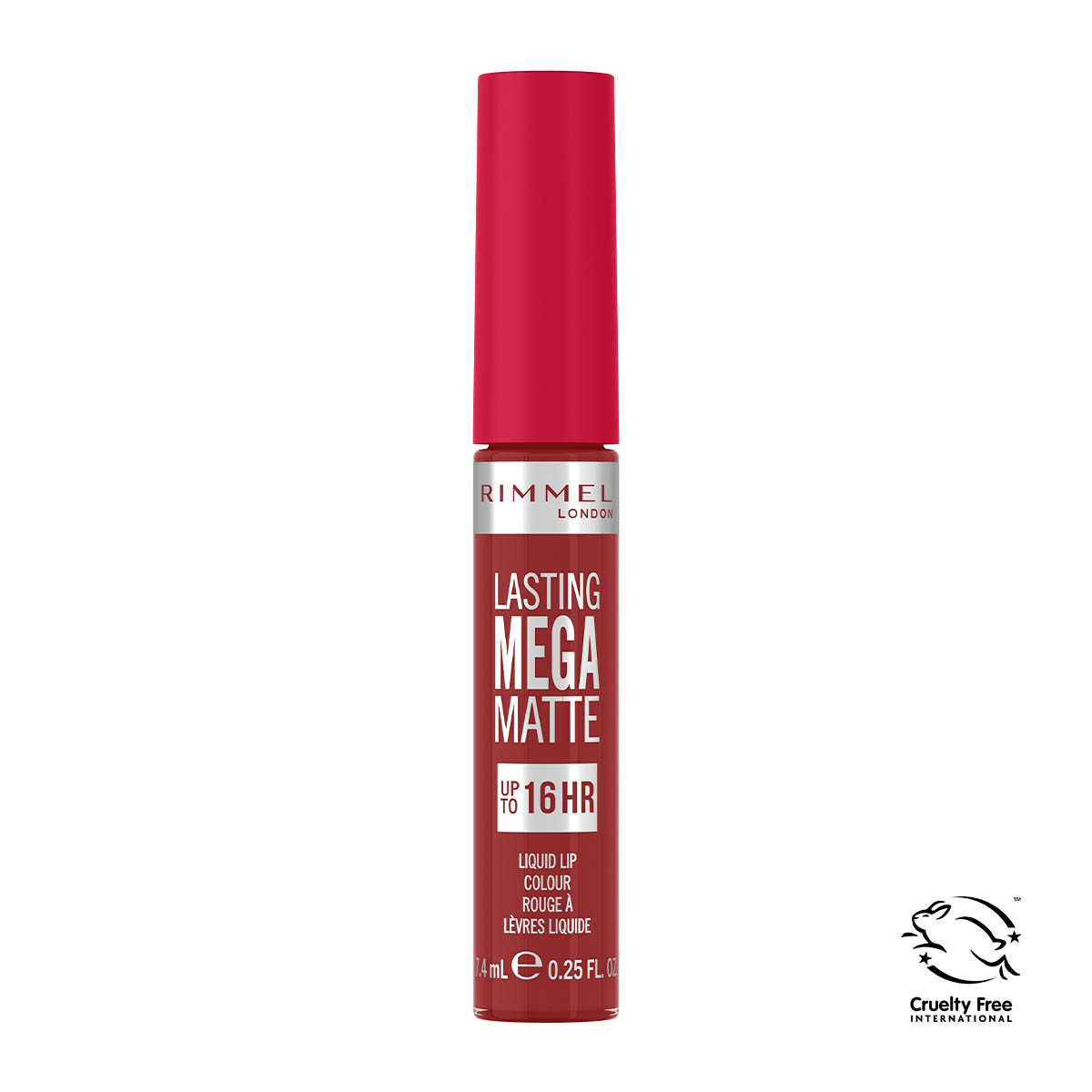 Rimmel Lasting Mega Matte długotrwała matowa pomadka w płynie do ust 500 fire starter, 7,4 ml
