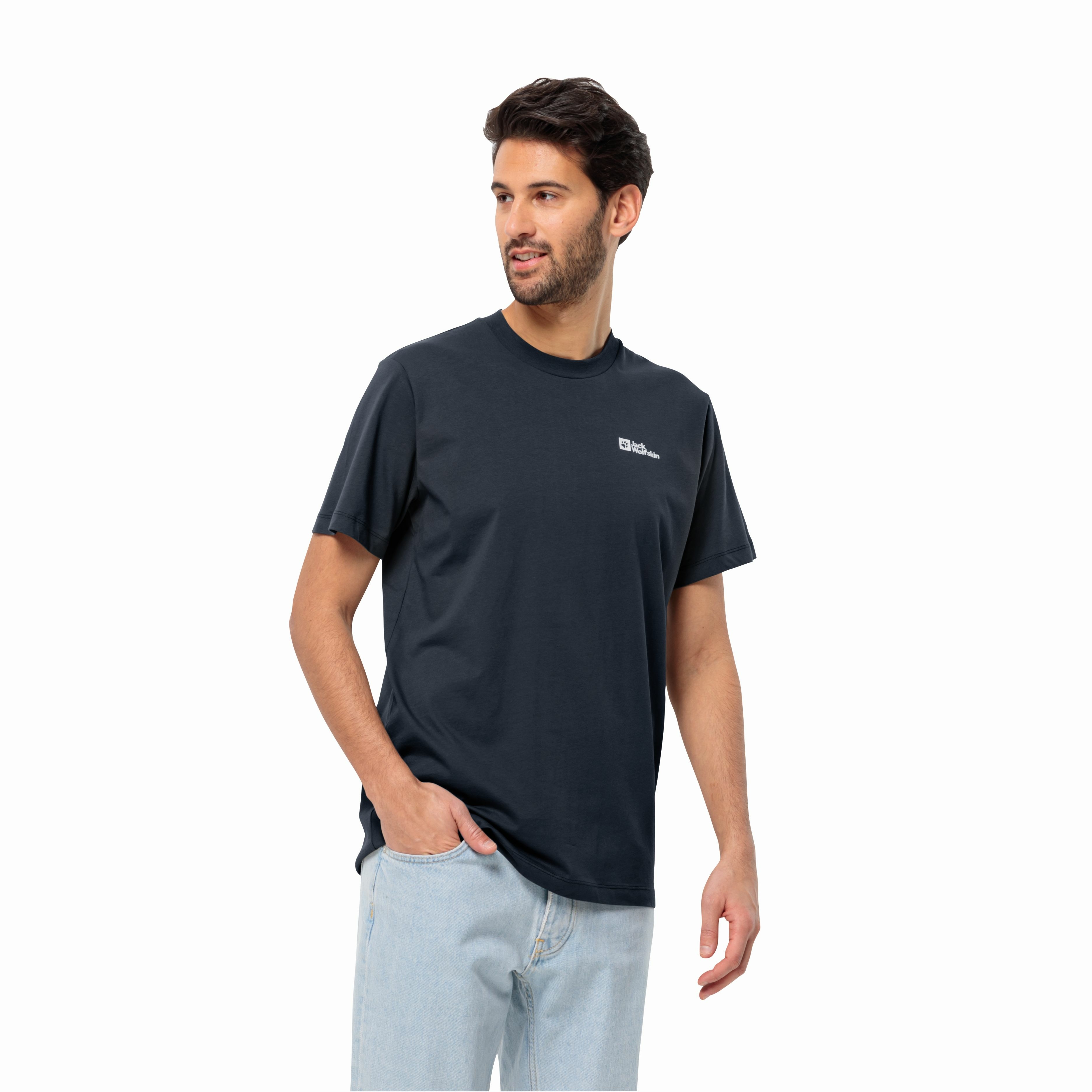 Męska koszulka Jack Wolfskin ESSENTIAL T M night blue - L