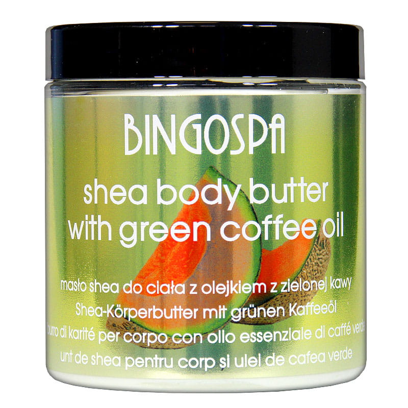 Bingospa masło shea do ciała z olejkiem z zielonej kawy, 250 g