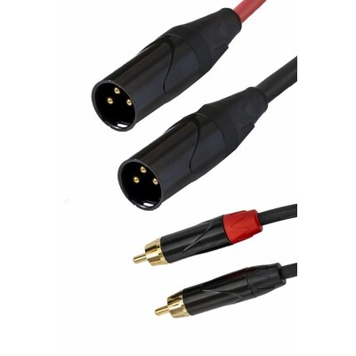 Kabel SSQ RCAXM2 2x RCA - 2x XLR męski 2 m