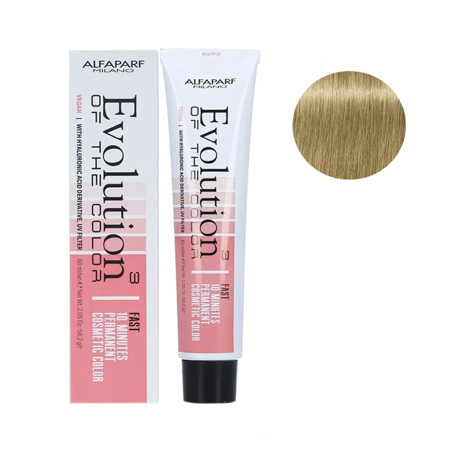 Alfaparf Evolution of the Color Cube 10 Minutes trwała farba do włosów 8 jasny naturalny blond, 60 ml