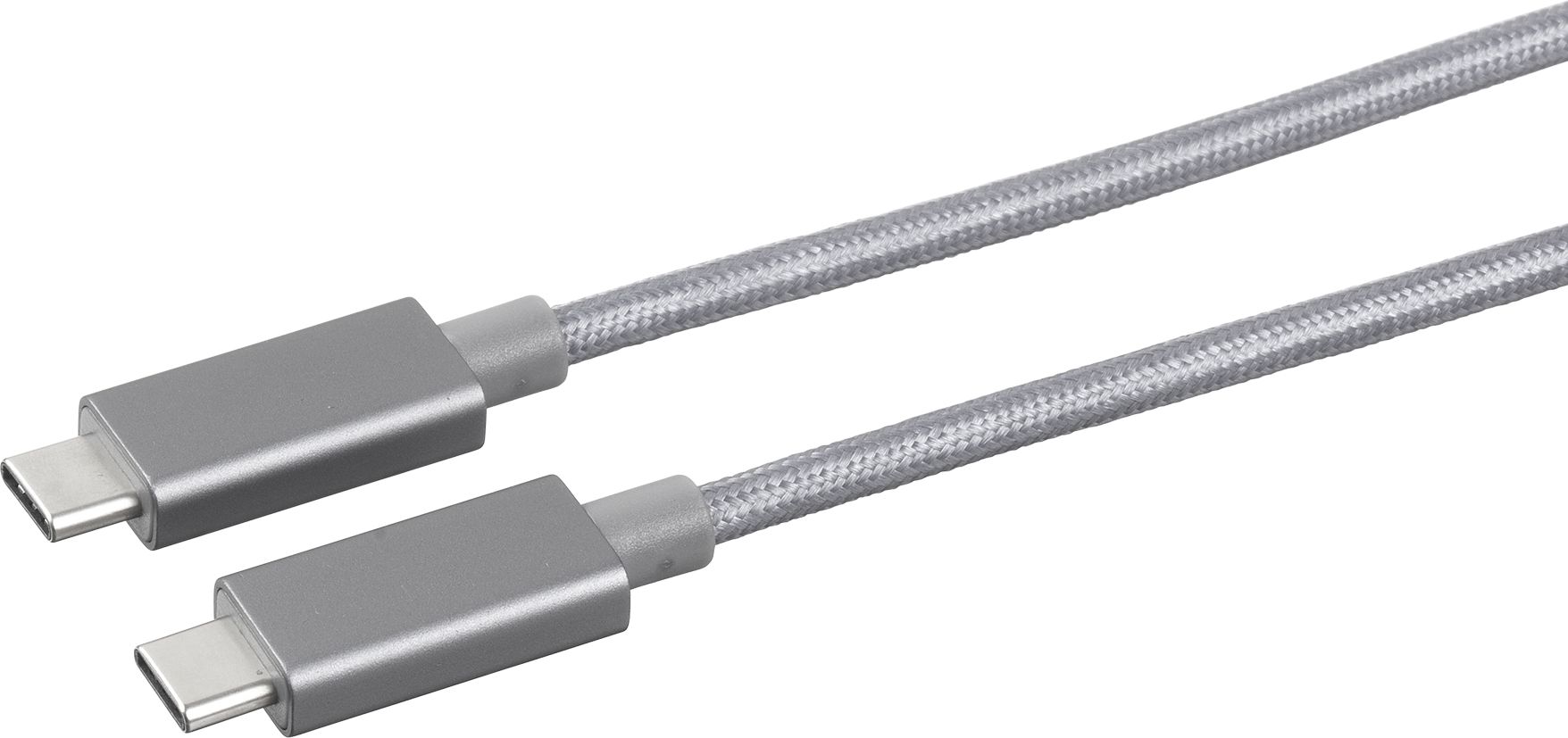 eStuff usb-c do usb-c 1m grey - kabel usb-c z transmisją danych
