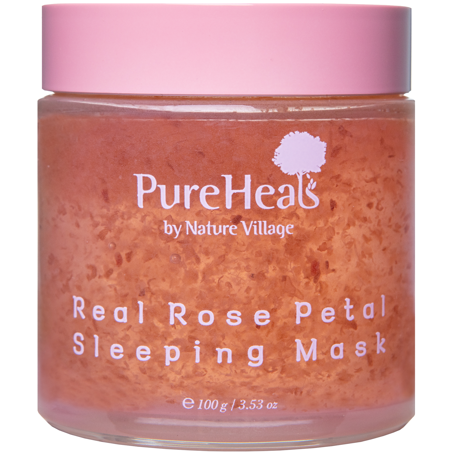 Pureheals Real Rose Petal Sleeping Mask nawilżająca maska do twarzy na noc, 100 g