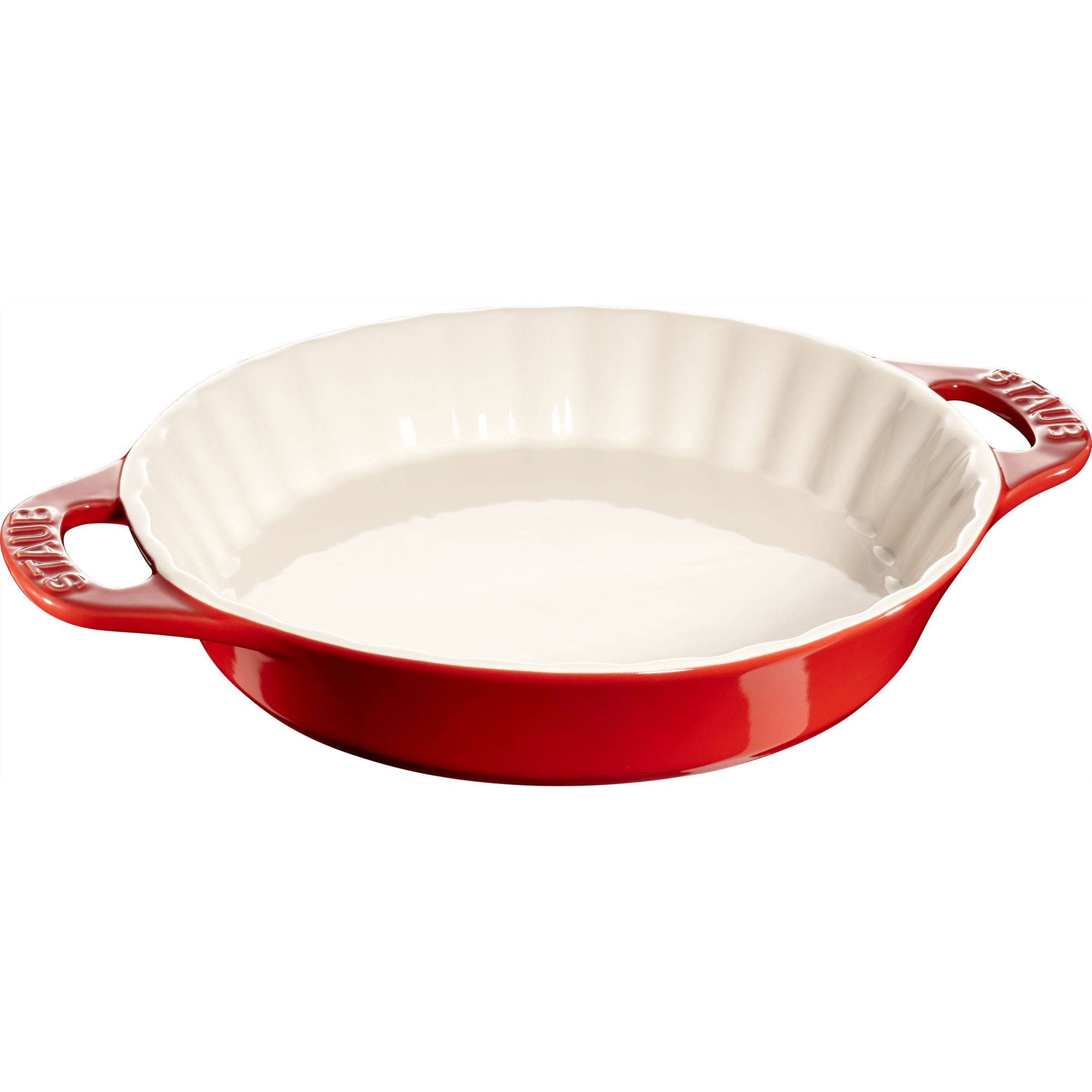 Staub - Okrągły półmisek ceramiczny do ciast Cooking 2 L Czerwony