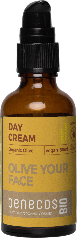 Benecos ochronny krem na dzień do cery dojrzałej z organiczną oliwą, 50 ml