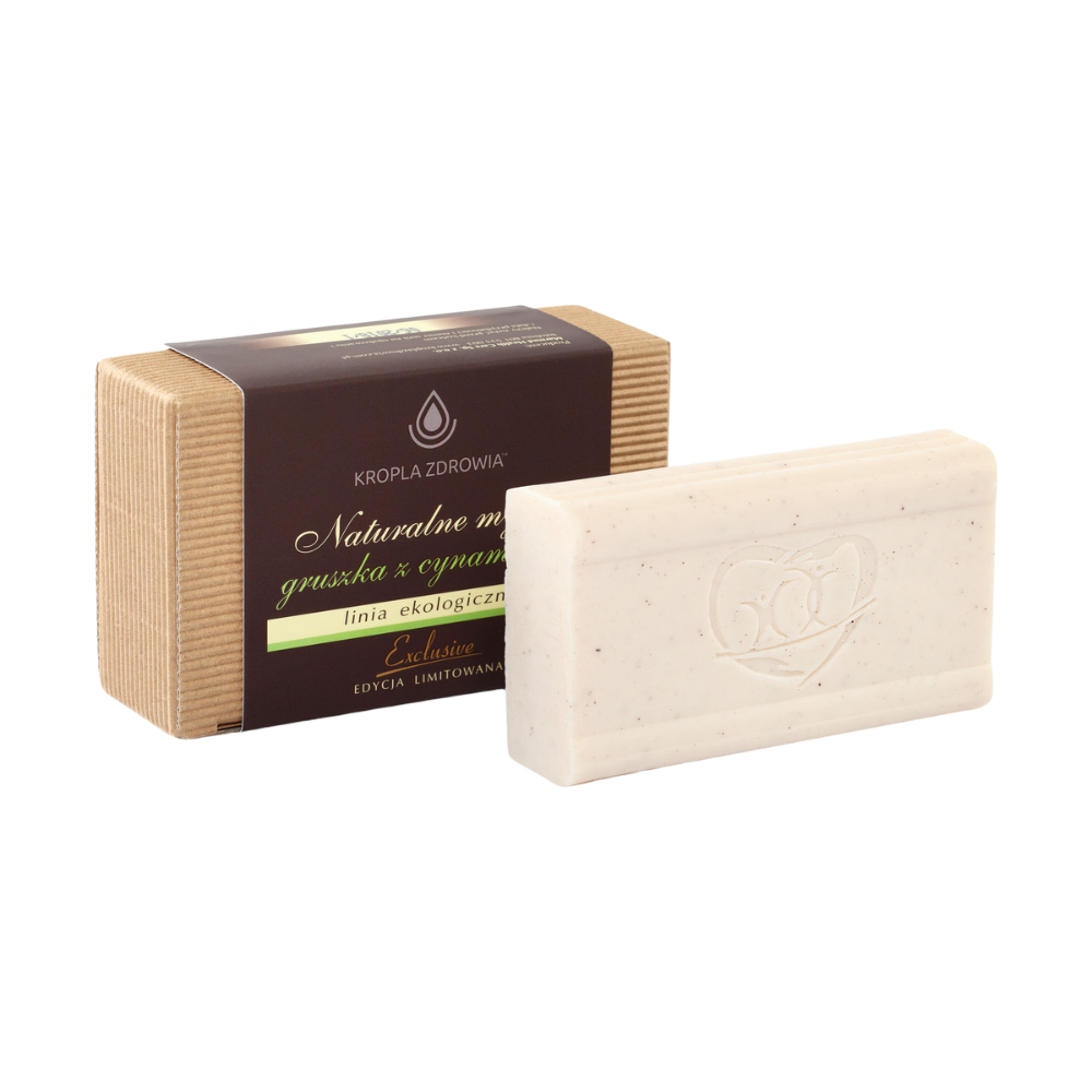 Pharmedis Kropla Zdrowia Linia Ekologiczna naturalne mydło z gruszką i cynamonem, 130 g