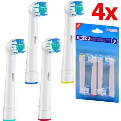Końcówka szczoteczki DENIX do ORAL-B EB17-P (4 szt.) (Dokładna higiena jamy ustnej)