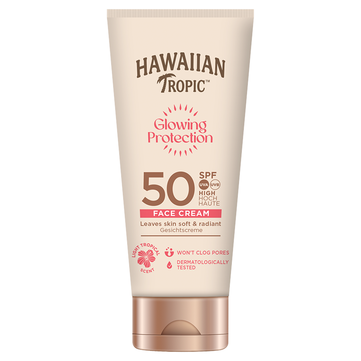 Hawaiian Tropic krem do opalania do twarzy SPF50, 50 ml