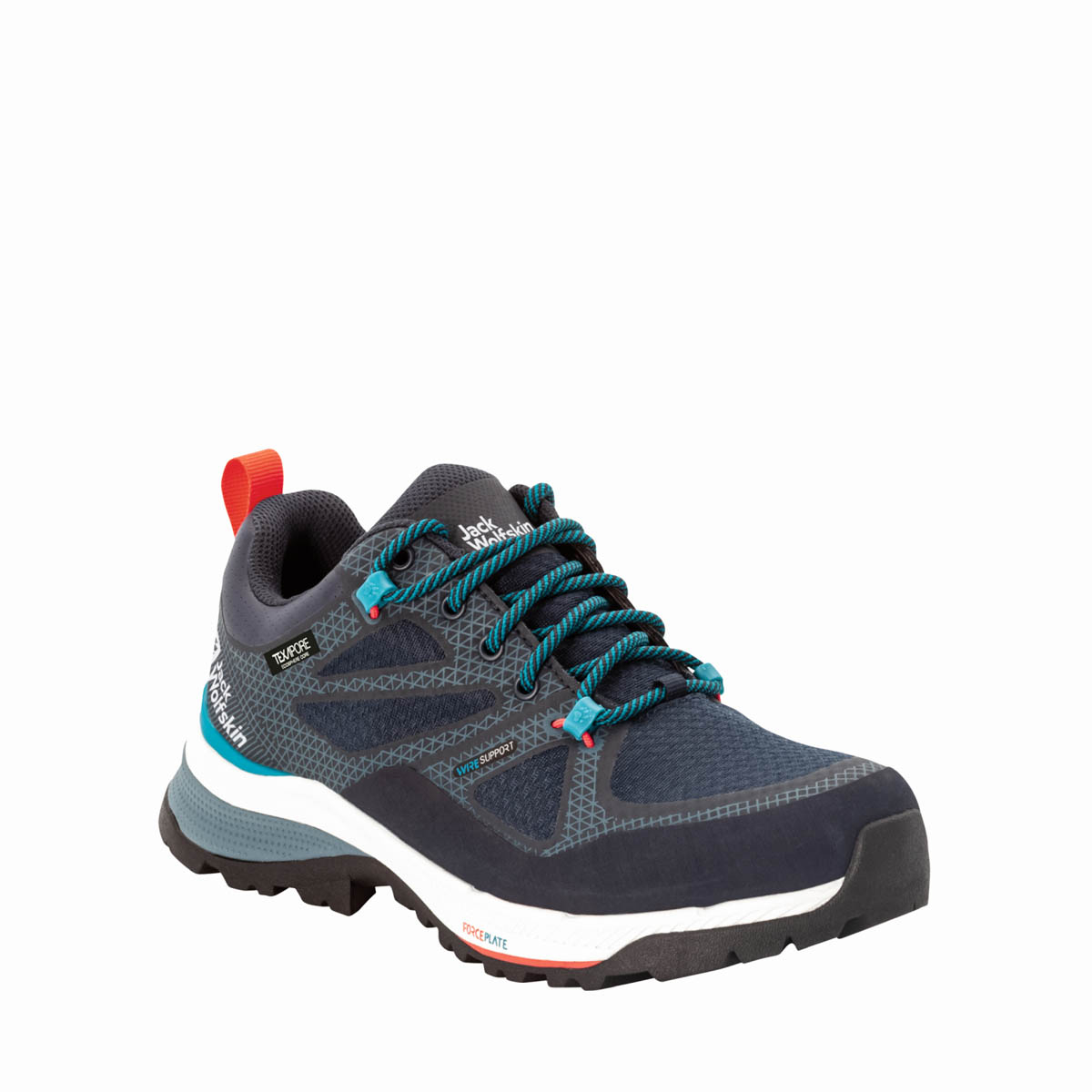 Buty damskie trekkingowe Jack Wolfskin FORCE STRIKER TEXAPORE LOW W dark blue / blue - 38