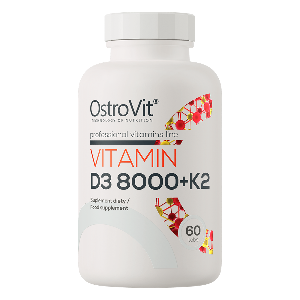 OstroVit Witamina D3 8000 IU + K2 60 tabletek