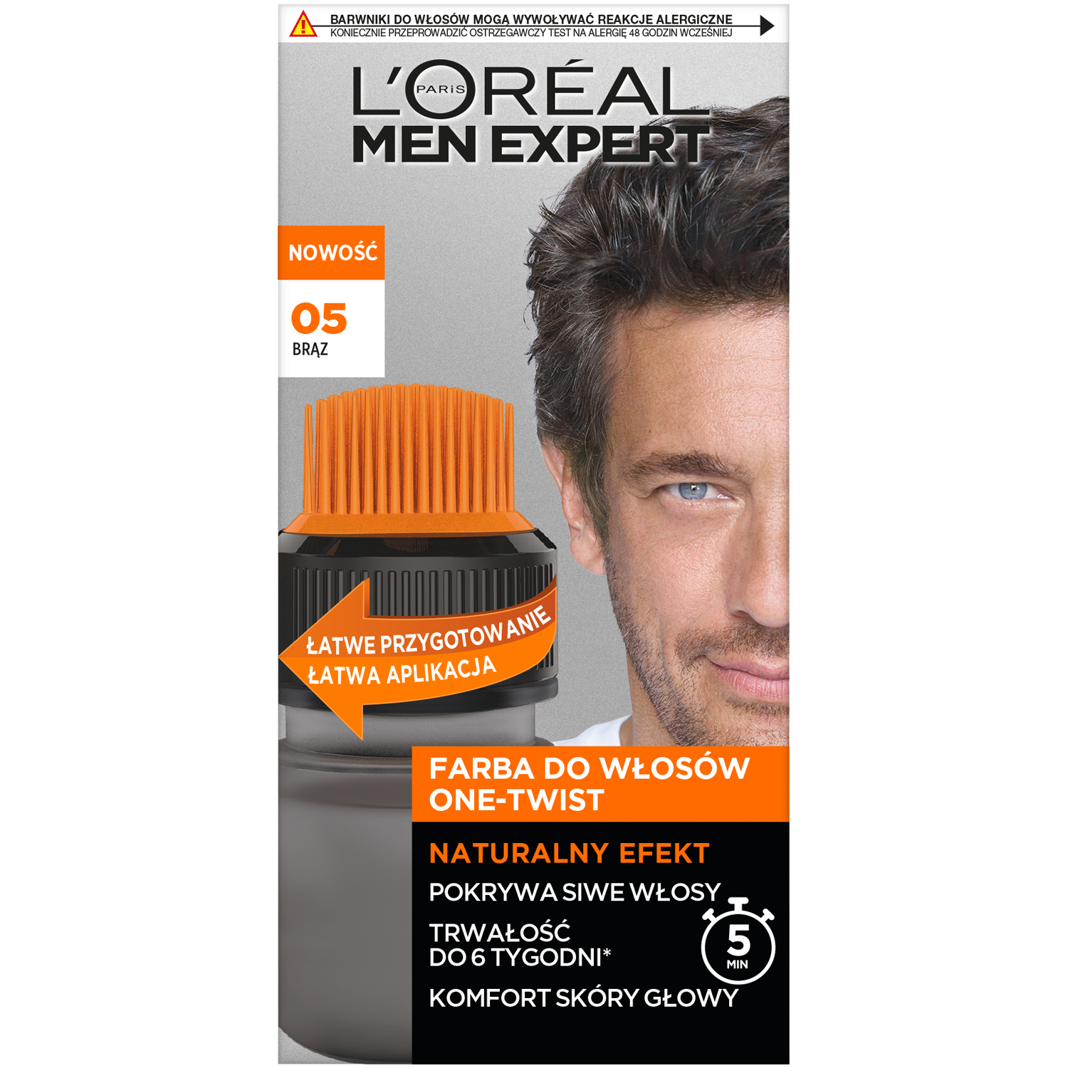 L'Oréal Paris Men Expert farba do włosów 05 brąz, 1 opak.