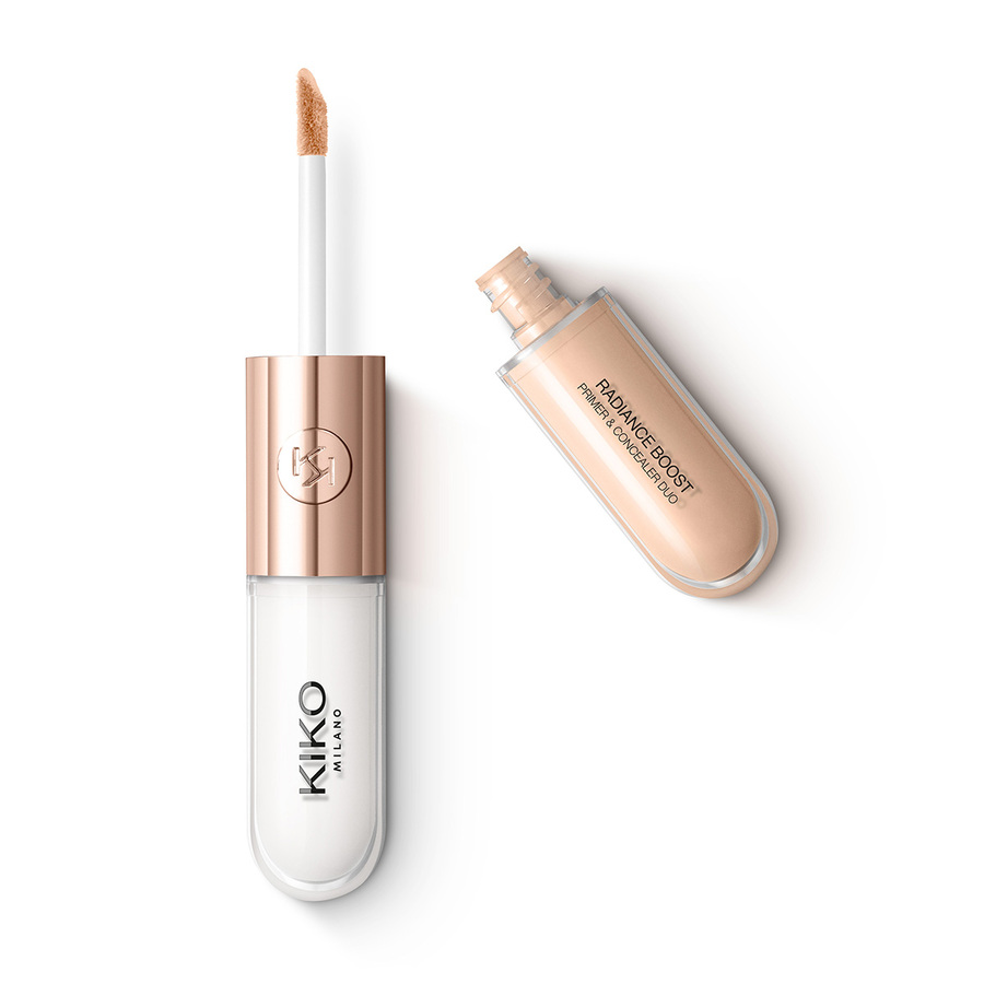 Kiko Milano Radiance Boost Primer & Concealer Duo primer i korektor pod oczy dwa w jednym 04 Light Honey, 9 ml
