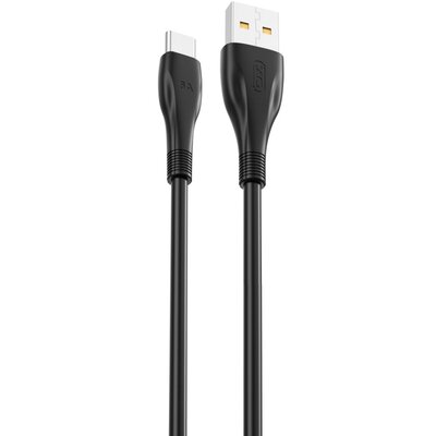 Kabel USB - USB-C XO NB185 6A 1 m Czarny