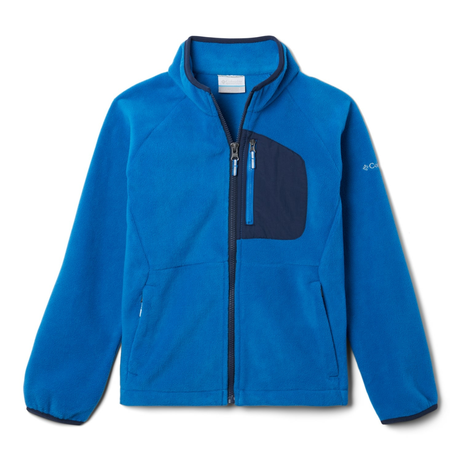 Dziecięcy polar Columbia Fast Trek™ III Fleece Full Zip Jacket bright indigo/collegiate navy - XL