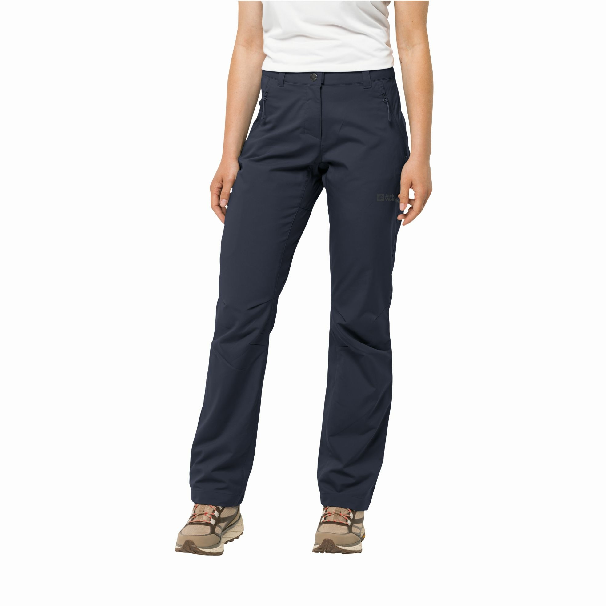 Damskie spodnie sportowe Jack Wolfskin ACTIVE TRACK PANTS W night blue - 38
