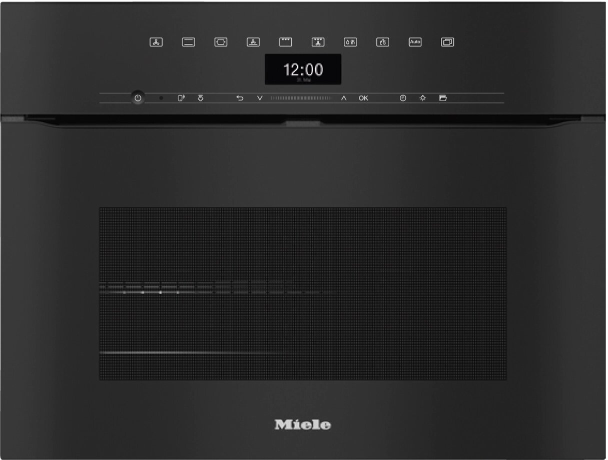 Miele - Piekarnik  kompaktowy H 7440 BPX do zabudowy 45 cm czarny A+ ObsidianBlack