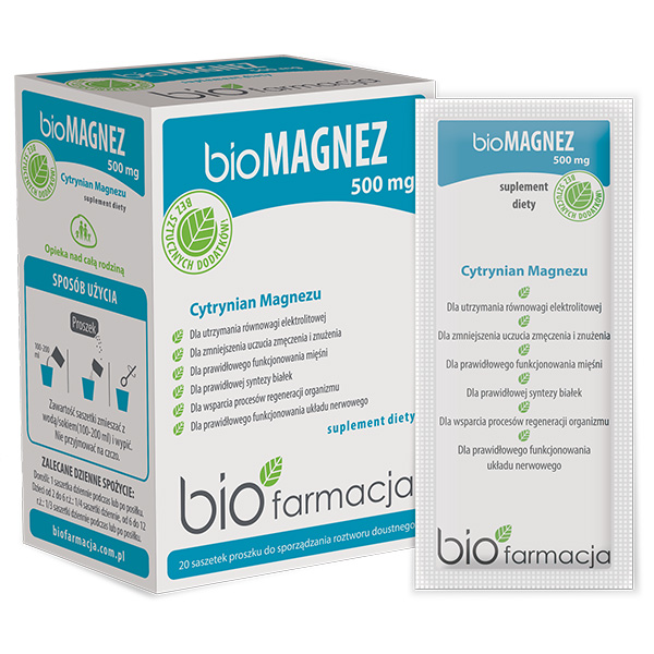 Biofarmacja bioMagnez suplement diety do picia, 30 sasz./1 opak.