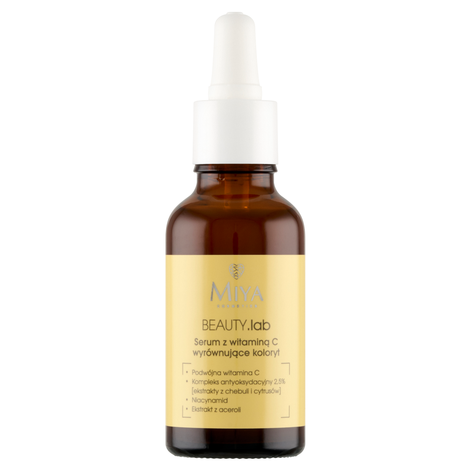 Miya Cosmetics Beauty.Lab serum z witaminą C do twarzy wyrównujące koloryt skóry, 30 ml