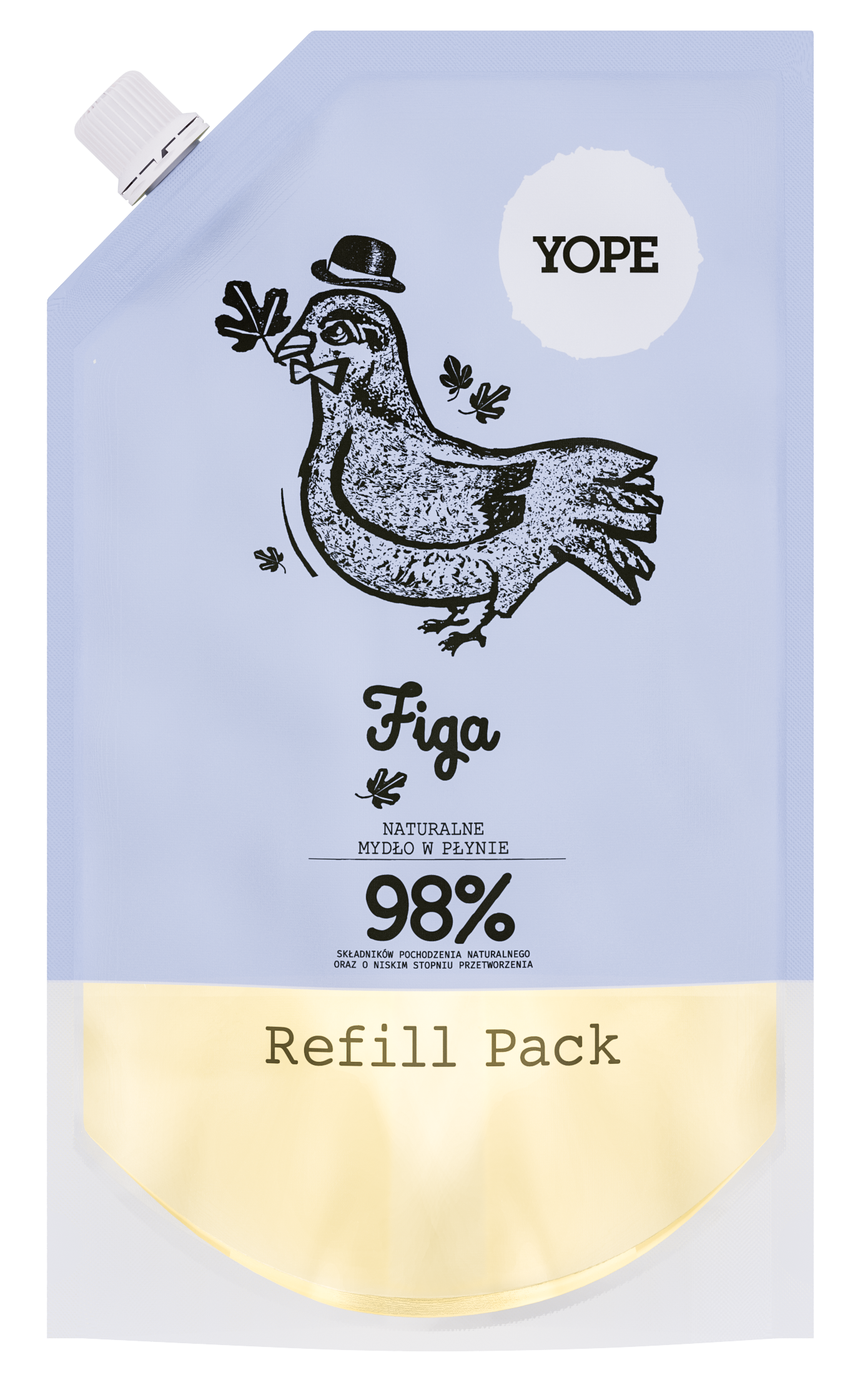 YOPE naturalne mydło do rąk Figa, Refill, 500 ml