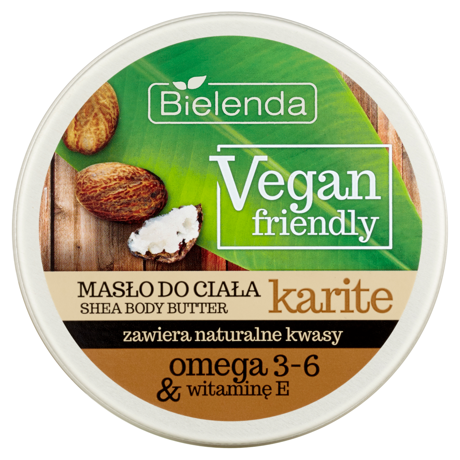 Bielenda Vegan Friendly kremowe masło do ciała z naturalnym masłem karite, 250 ml
