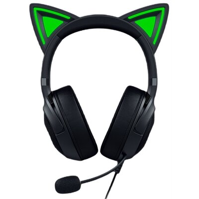 Słuchawki RAZER Kraken Kitty V2 Nauszne, Dźwięk przestrzenny Czarny