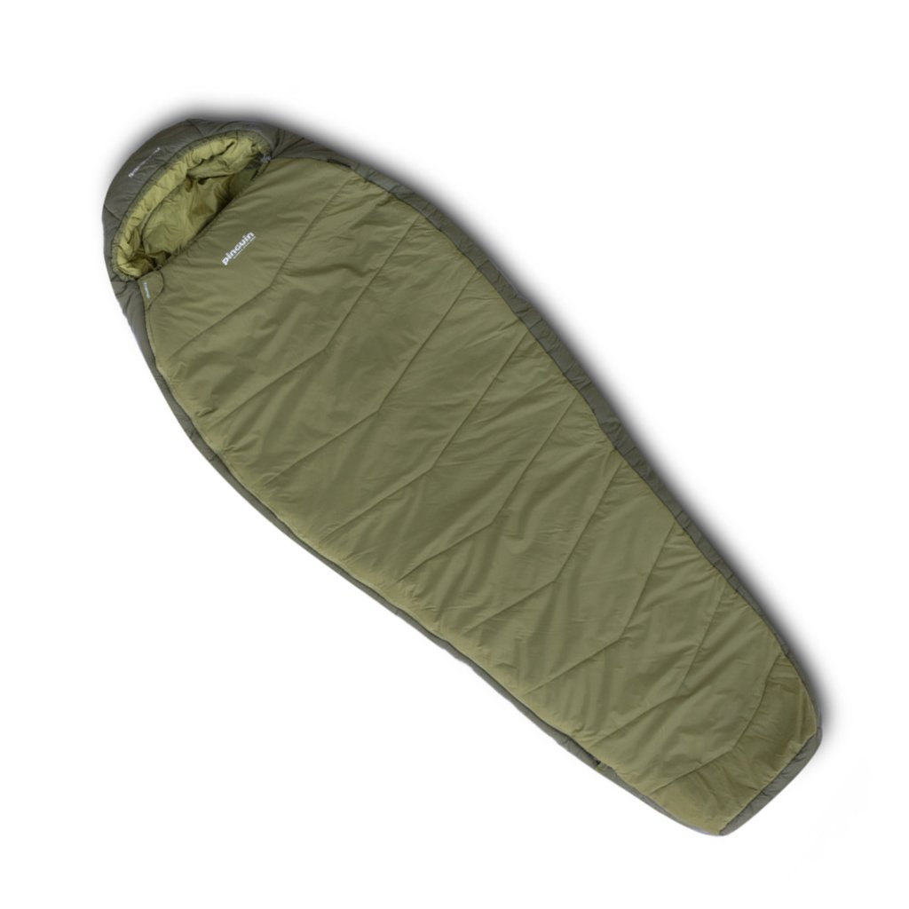 Śpiwór syntetyczny Pinguin TRAMP PFM khaki - 195 prawy