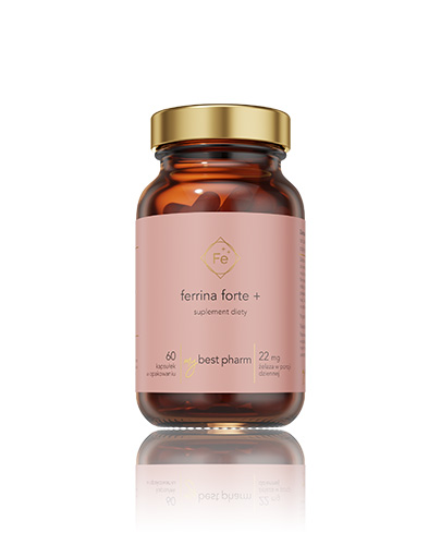 MyBestPharm MyBestFerrina Forte + suplement diety, 60 kaps./1 opak.