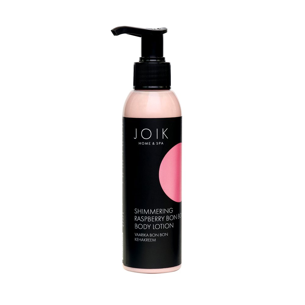 Joik Home&Spa Raspberry Bon Bon rozświetlający balsam do ciała, 150 ml