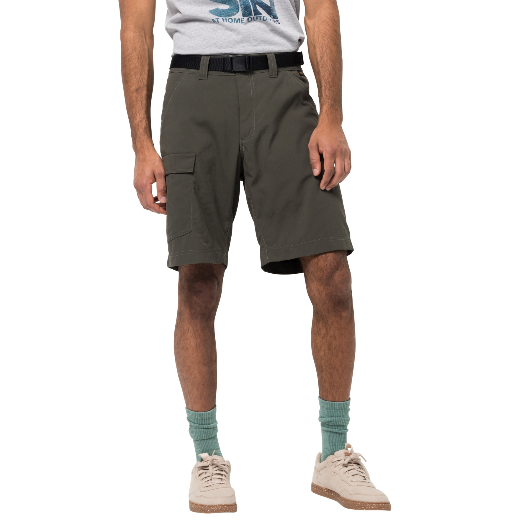 Spodenki męskie HOGGAR SHORTS dark moss - 46