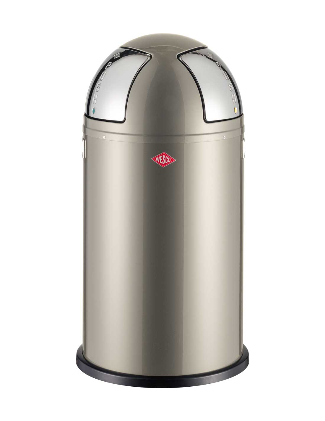 WESCO - Kosz na śmieci 50l Push Two srebrny