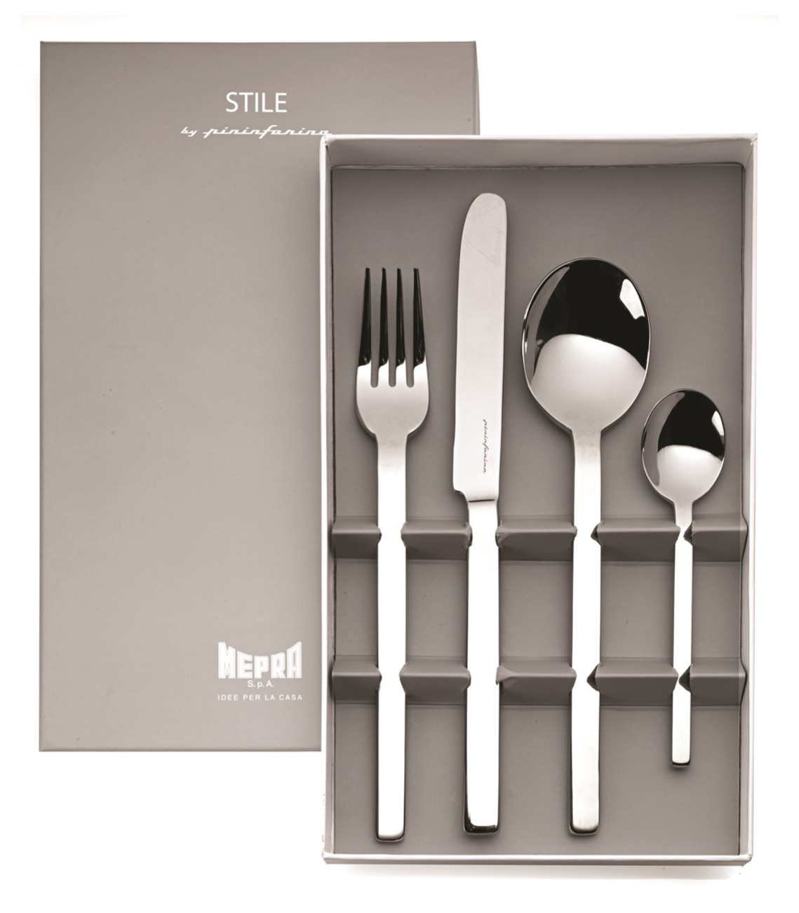 MEPRA - Zestaw sztućców dla 1 osoby Stile Srebrny