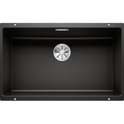 Zlewozmywak jednokomorowy BLANCO Subline 700-U 526001 Czarny 46x73