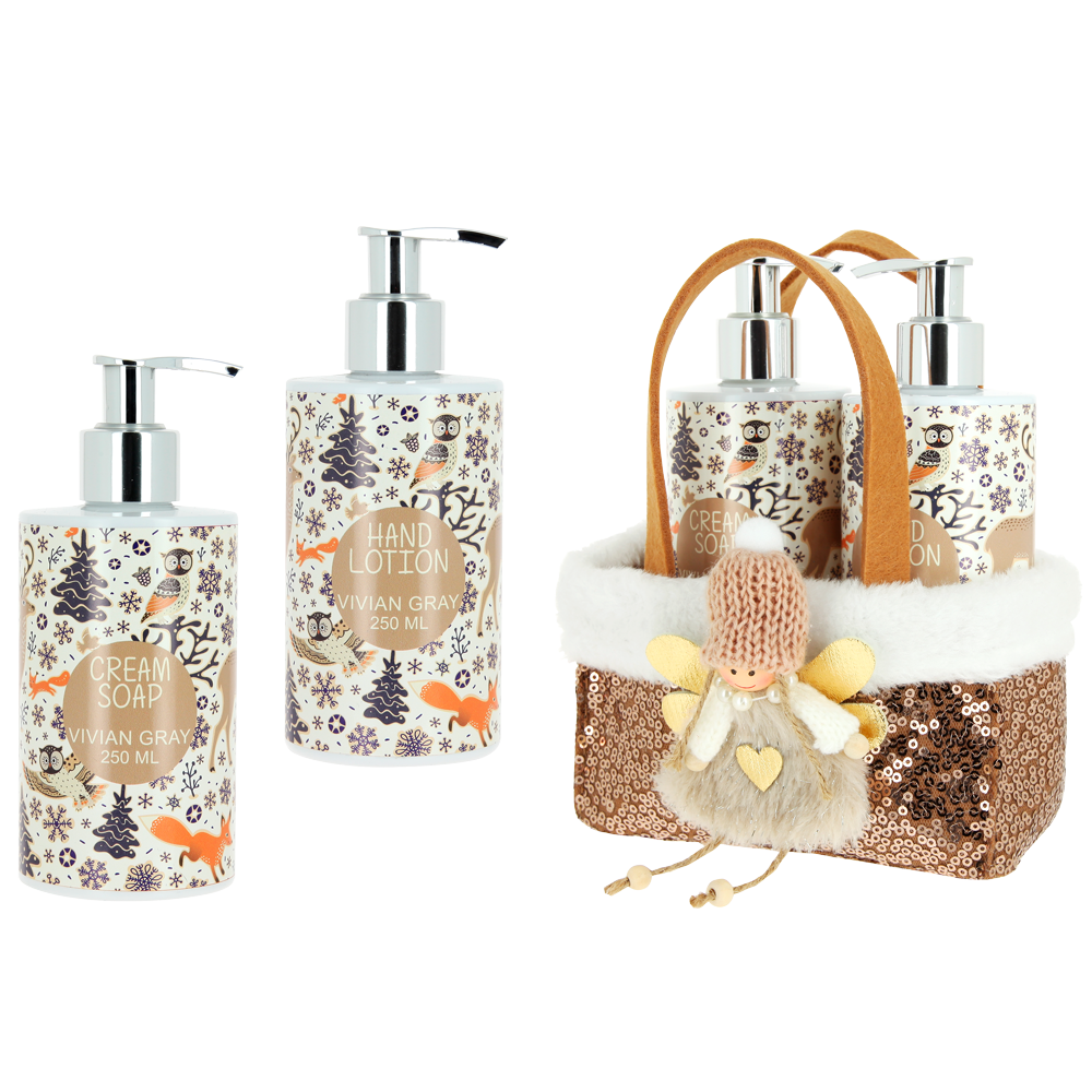 Vivian Gray Bronze Fairy zestaw: kremowe mydło, 250 ml + krem do rąk, 250 ml