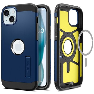 Etui SPIGEN Tough Armor Mag MagSafe do Apple iPhone 15 Niebieski